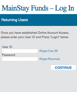 Mainstay Funds Login